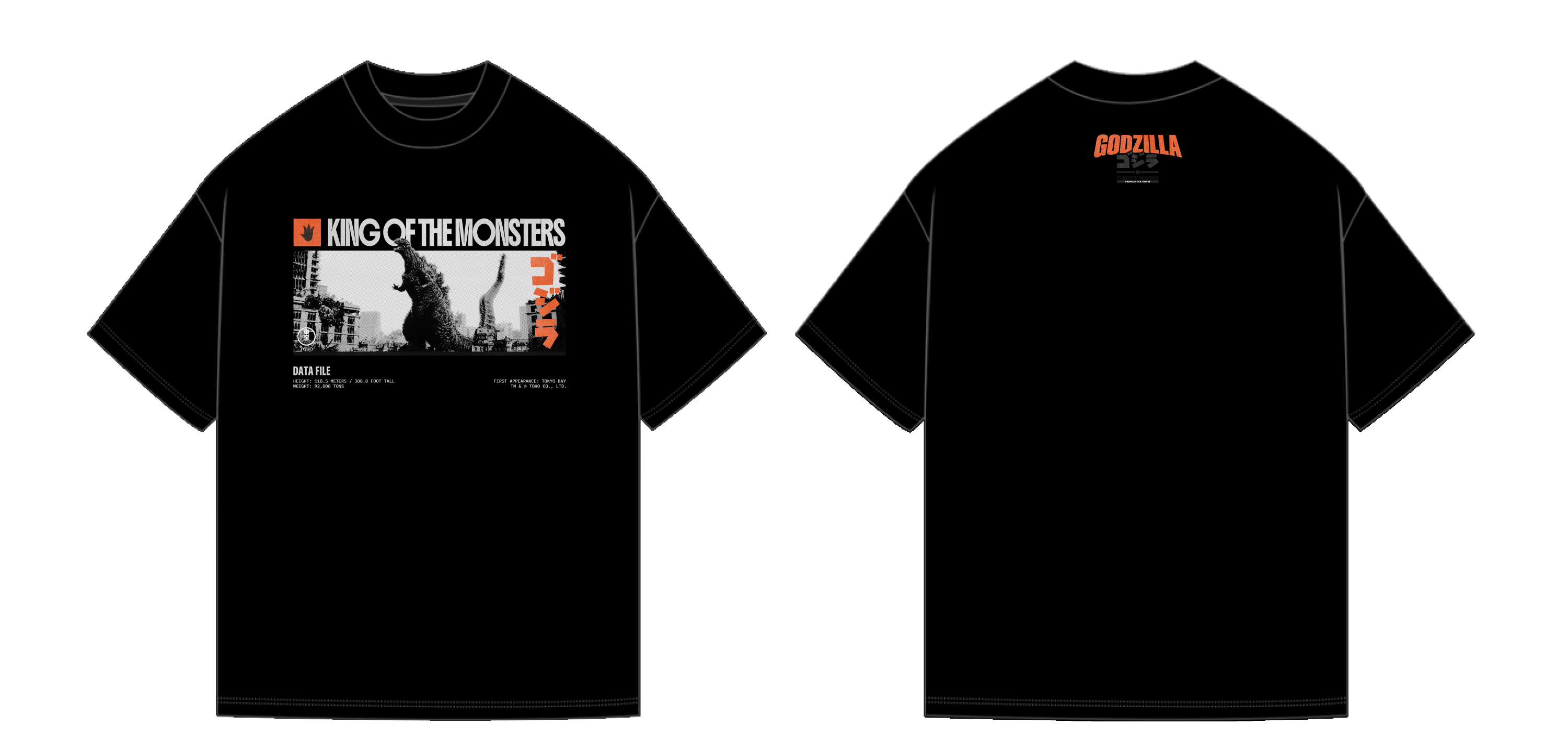 Godzilla x Thirsty Waters: Half-Tone Shin Godzilla T-Shirt