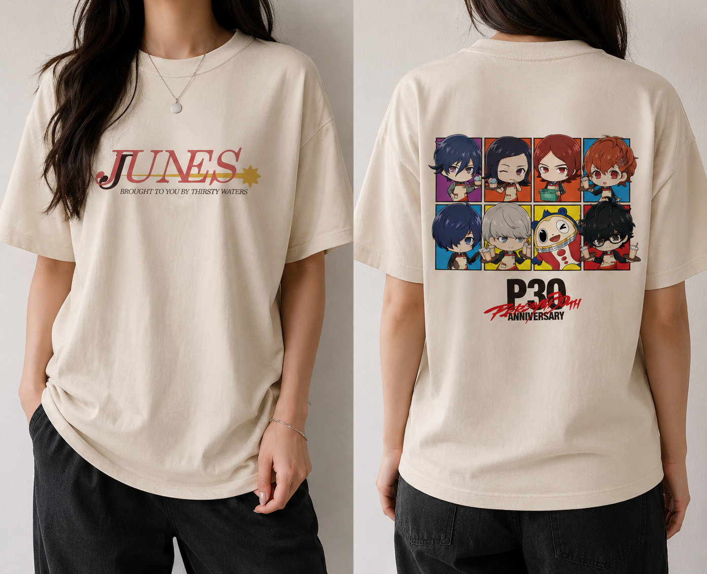 Persona 30th Anniversary x Thirsty Waters: Junes Chibi T-Shirt