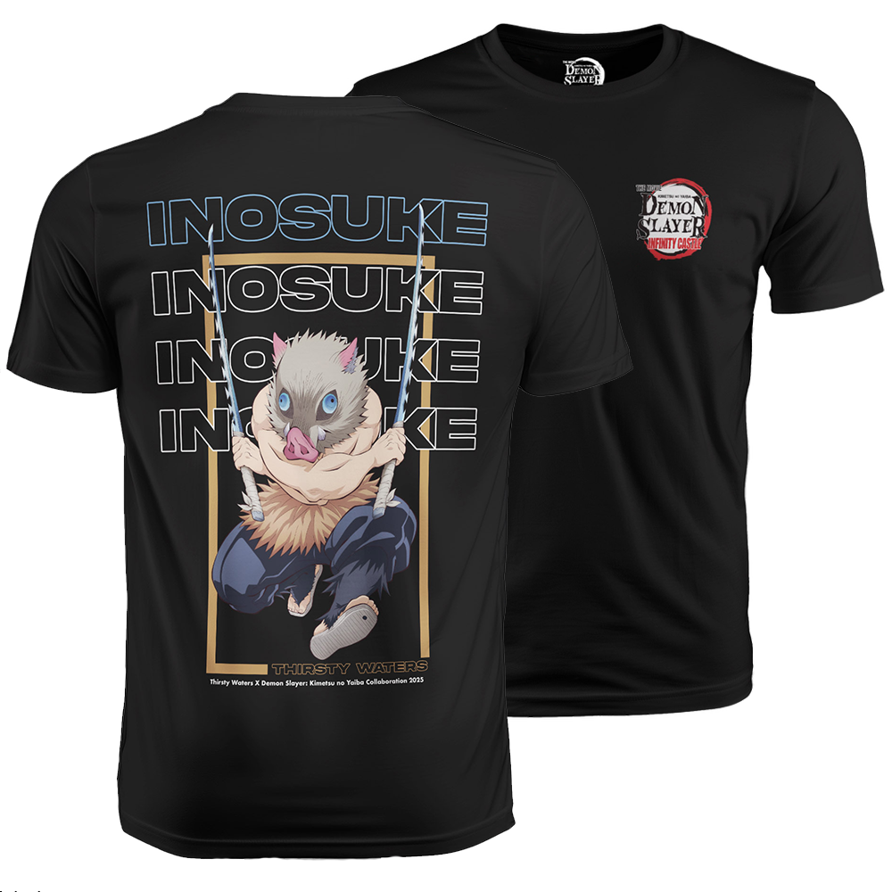 Demon Slayer: Kimetsu no Yaiba Infinity Castle x Thirsty Waters: Inosuke T-Shirt
